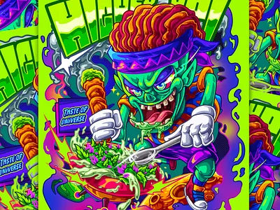 Illustration Design for Tshirt : Higher Up! art artwork branding cartoon characterdesign colorfull illustration tshirt tshirtdesign