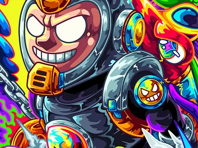 Character Illustration : Cosmic Wokeboy art artprint artwork cartoon characterdesign characterillustration colorfull design illustration tshirtillustration