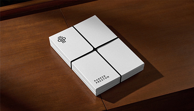 Parker Preston | law firm | lawyer branding buinesscard firm lawyer letterehead logo minimal mockup