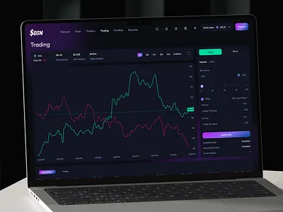 Crypto Trading Platform Web App Design app crypto dark dashboard gradient platform purple service table token trading webapp