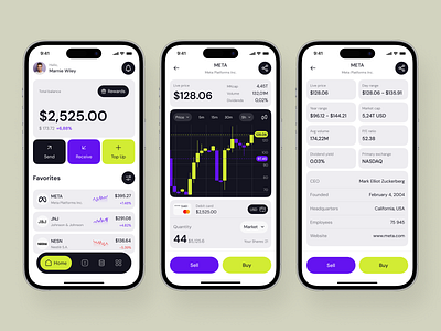 Fintech Investment Portfolio Mobile App android app design application design fintech investment app ios mobile app mobile app design mobile ui modern app ui popular ui ui design ui ux ux design