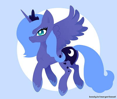 Princess Luna illustration vector