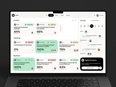 Agile Project Management Web Design UI popular saas ui table ui ui ui design ui ux ux design web web design web interface design web ui website design