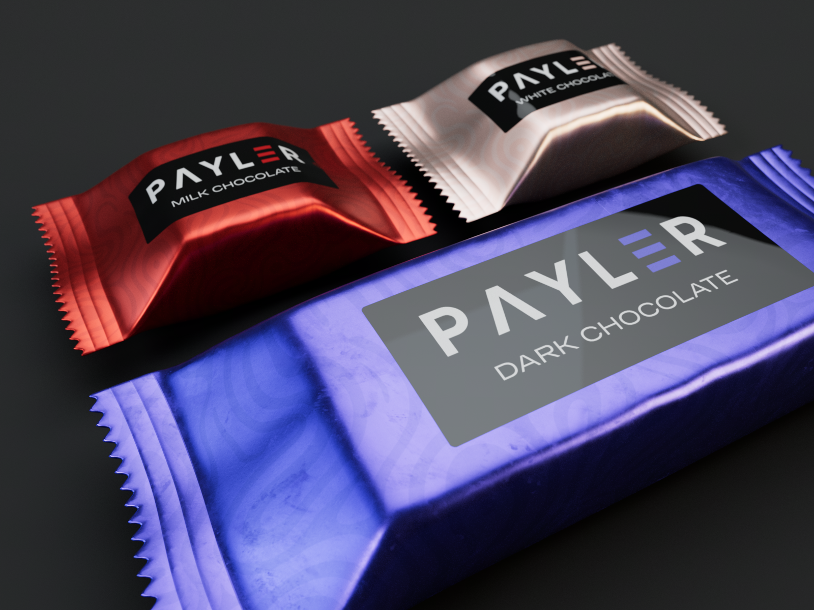 Payler Branding – Chocolate Packaging 3d branding chocolate design packaging product redshift с4d