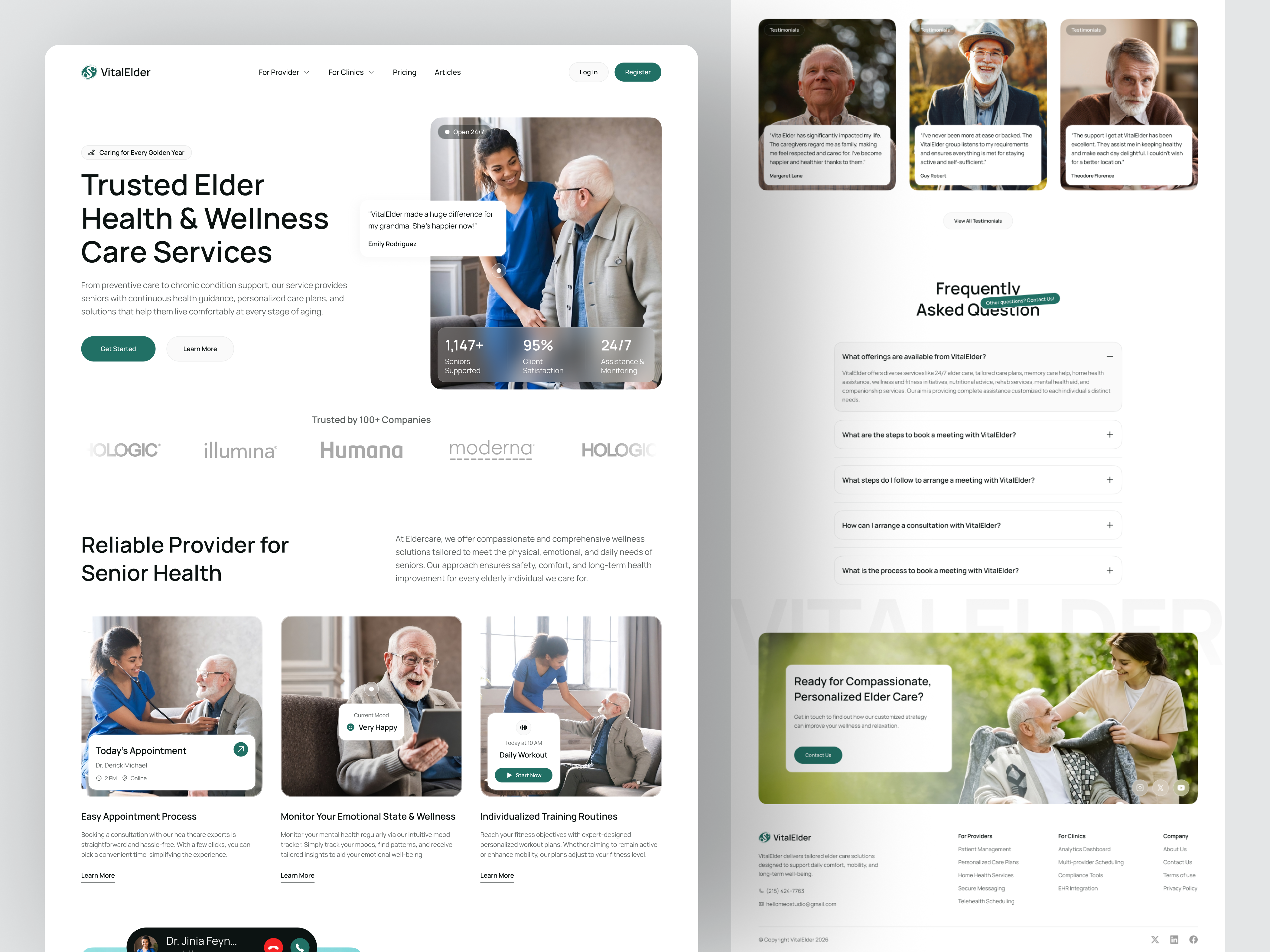 Example of Website Design & Development