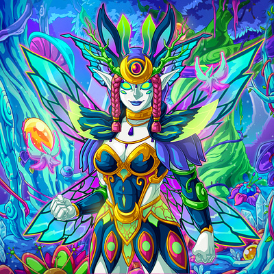 NFT : Gymqueen Special Traits art artwork cartoon characterdesign design digitalart illustration nft nftart