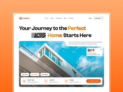 Real Estate Landing Page UI architecture design landingpage minimal real estate real estate agency real estate landing page real estate landing page ui real estate website ui ui design uiux user experience ux web design web ui