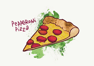 Pizza! bold colors bold illustration cartoon food creative drawing detailed illustration digital illustration expressive linework food illustration foodie illustration fun artwork hand drawn illustration pizza illustration playful illustration procreate art quirky art sketchy texture stylized food textured drawing vibrant artwork yummy art
