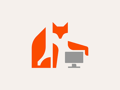 Smartfox animal branding competition computer daughter digital display education fox learning logo media negative orange program school screen smart tail wise