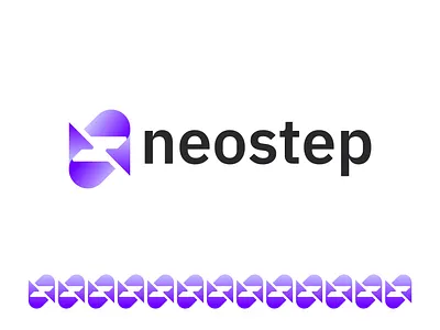 Neostep — Modern Workflow Automation Logo branding circular arrows connecting identity link logo management mark symbol icon minimal logo modern logo print process step repeated auto cycle saas stage startup swift tech logo timeless logo work flow automation