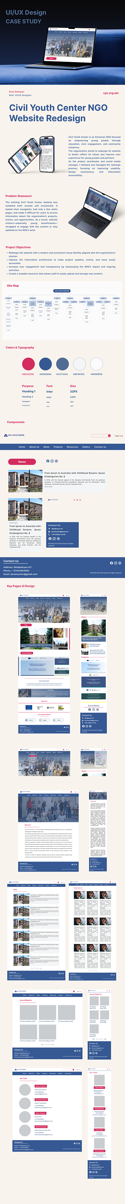 Civil Youth Center_ Website Redesign ui