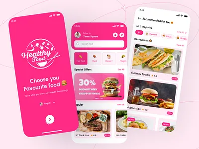 🍕 Food Delivery App app appdesign branding delivery app design ecommerce figma figmadesign financeapp food app food delivery app foodapp illustration ui uiconcept