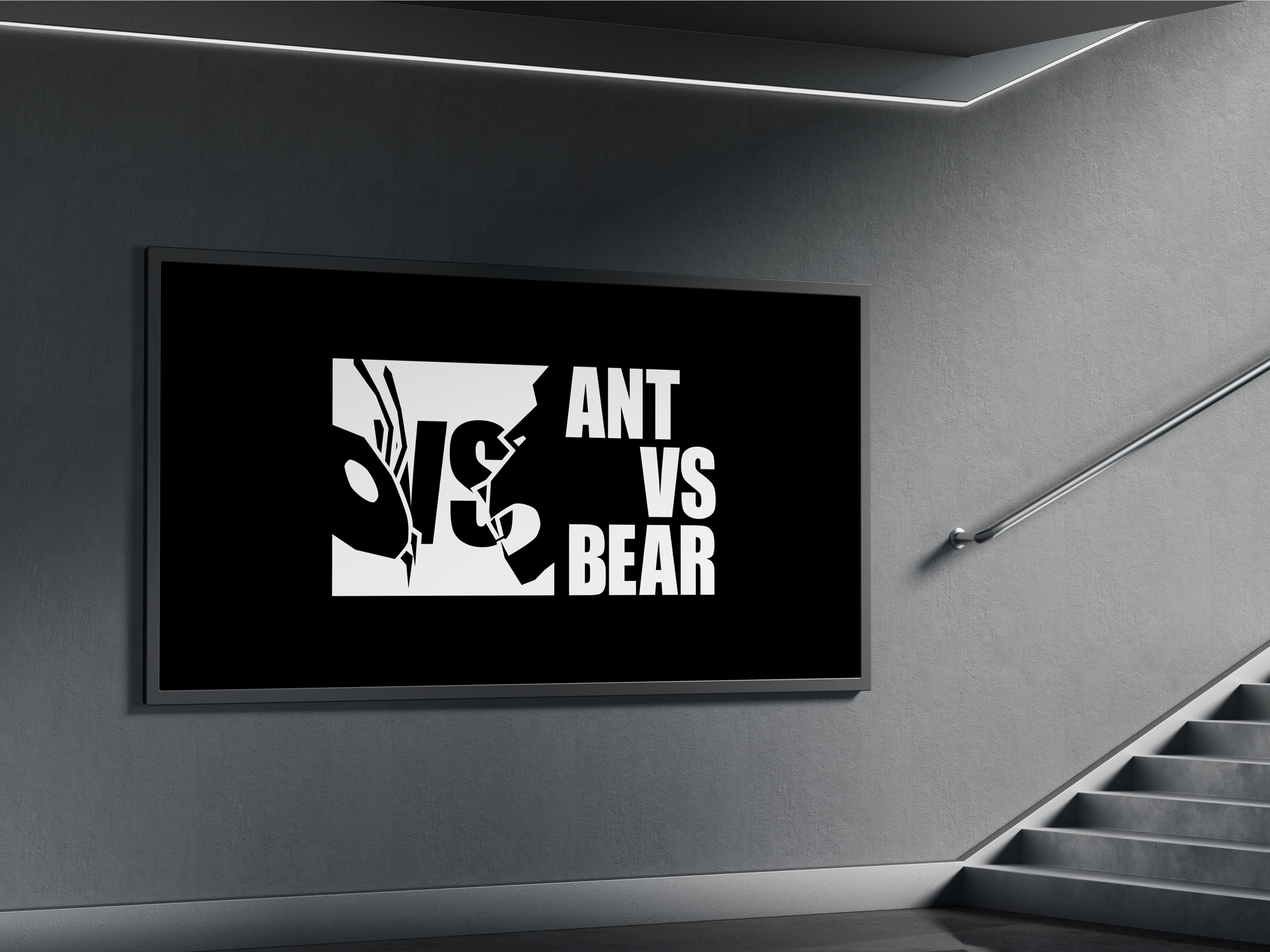 ANT VS BEAR | Logo brand identity branding graphic design identity illustration illustrator logo logotype ui