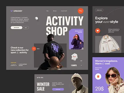 Website for an Ecommerce Company ✦ Urbancy design interface product service startup ui ux web website