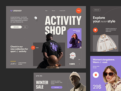 Website for an Ecommerce Company ✦ Urbancy design interface product service startup ui ux web website