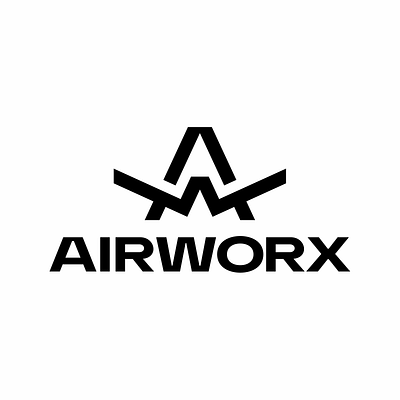 AirWorks | AW + wings logo avia logo aviation branding design graphic design logo logo design logodesign logos logotype