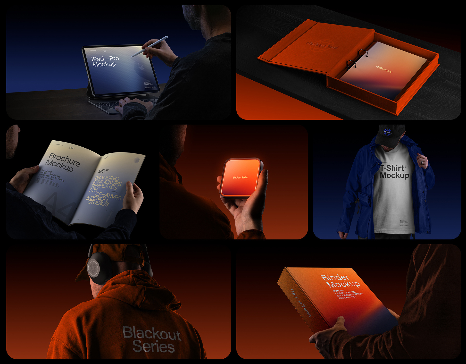 NEW Blackout Branding Mockup Kit 3d animation branding design download free freebie graphic design illustration logo mockup mockup cloud mockupcloud motion graphics ui