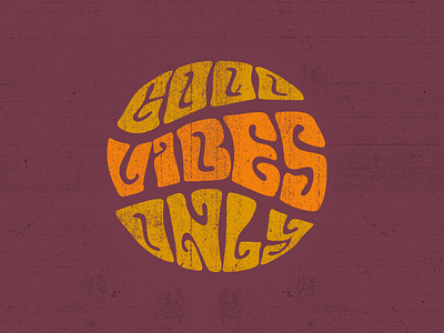 Good Vibes Only Typography Tshirt Design clothing design goodvibes groovy tees tshirt tshirtdesign typography vintage