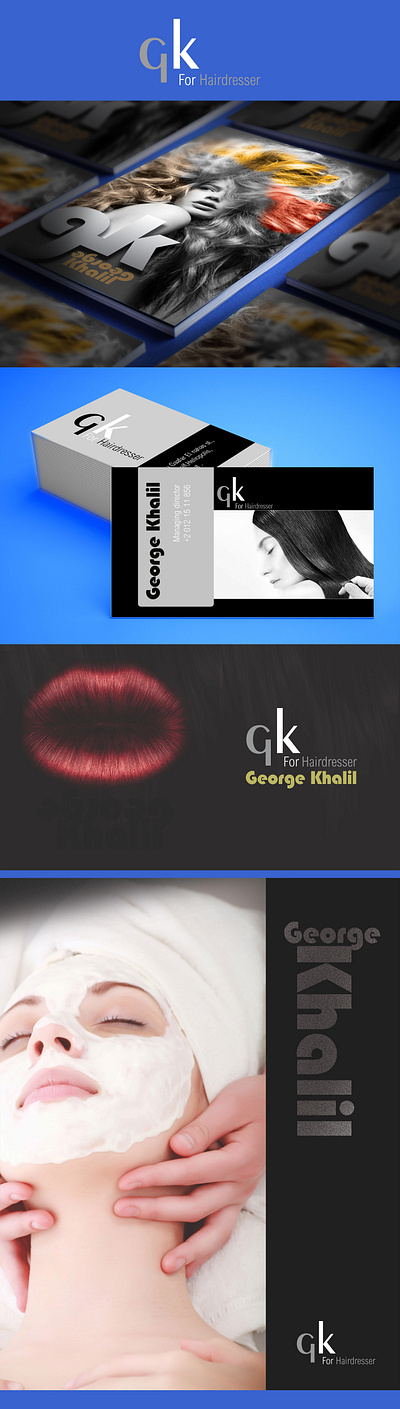 GK Hairdresser Branding branding graphic design