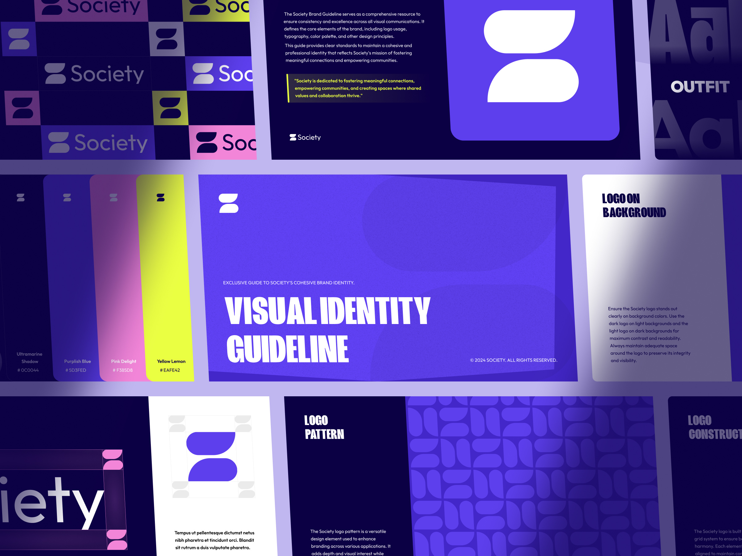 Example of Society – Branding Logo & Visual Guideline