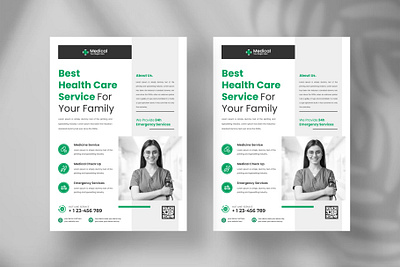 Healthcare Medical flyer business clinic design doctor flyer flyer flyer design flyer poster flyer template graphic design healthcare flyer hospital flyer medical flyer medical service template
