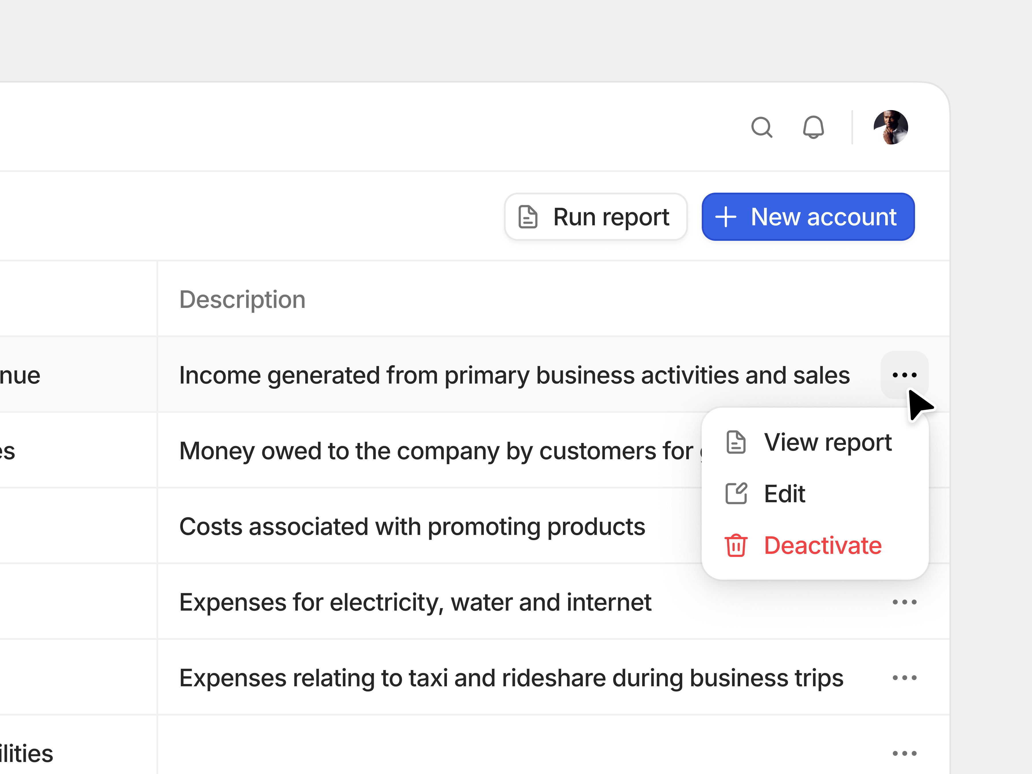 Example of SaaS Table Close-Up