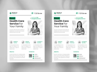 Medical Flyer doctor flyer flyer design flyer template healthcare healthcare flyer hospital flyer medical medical flyer minimal flyer