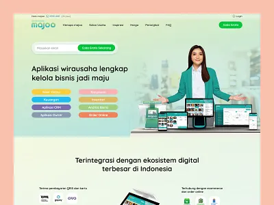 majoo Website Redesign