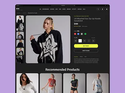 Product Details Page cleanui designsystem digitaldesign ecommerce fashionstore fashionui figmadesign interactiondesign minimaldesign modernui onlineshop productdetails productpage shoppingui uidesign userinterface uxdesign uxui webapp webdesign