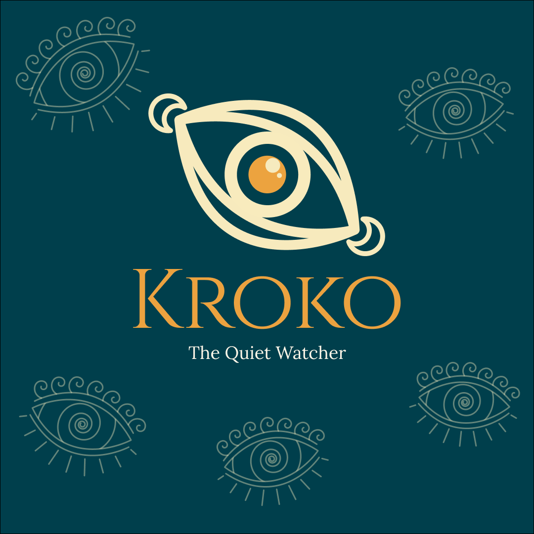 KROKO — The Quiet Watcher animation bgmdn illustration jitter logo motion graphics visualart