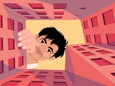He is searching for available rent rooms motion graphics