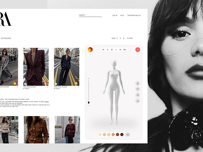 ⬆️ Zara - Blazer Collection Virtual Try-On ar shopping blazer style branding design digital mirror e commerce innovation fashion tech illustration logo online shopping smart shopping style try on ui virtual try on zara blazers