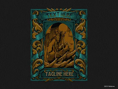 The Knight dark illustration engraving handrawing illustration illustration tshirt design vintage drawing woodcut