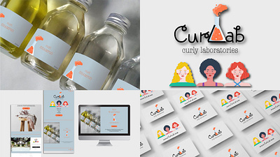 CurLab — Branding Concept brandconcept branddesign brandidentity branding characterdesign cleanbranding cosmeticbranding curlyhair designsystem haircare illustration logodesign minimaldesign packagingconcept packagingdesign visualidentity