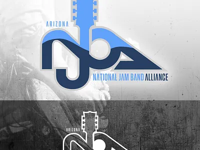 Logo concepts chipdavid dogwings graphic design guitar jam band logo music vector