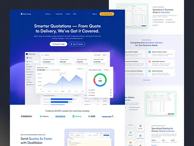 Better Quotes Website UI/UX Design case study design graphic design landing landing page presentation trendy design ui ui design user interface design ux ux design web web design website website design