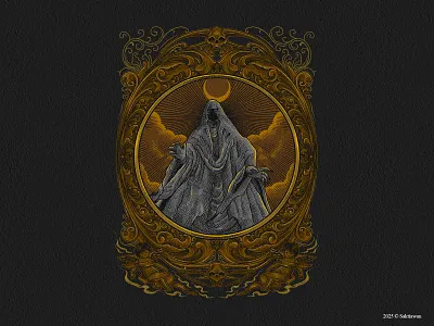 The Shadowed One dark illustration engraving handrawing illustration illustration lotr nazgul tshirt design vintage drawing woodcut