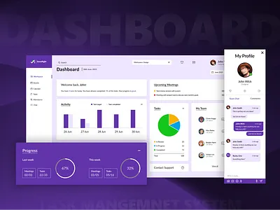 Task Management System Design animation branding business components dashboard data analysis design figma graphic design logo mockup task management system ui ui ux design ux
