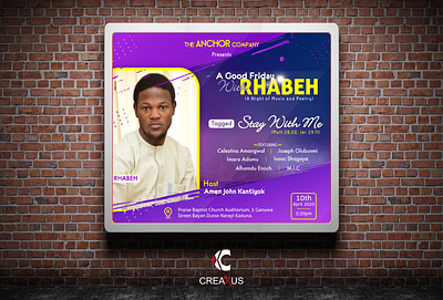 KD Anchor poster design advert design banner banner design billboard branding concert poster design digital media graphic design nigeria poster design