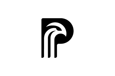 Falcon Letter P Logo branding company brand logo company branding design graphic design logo modern vector