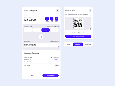 Gaming Wallet Hub app concept design interface product ui user interface ux