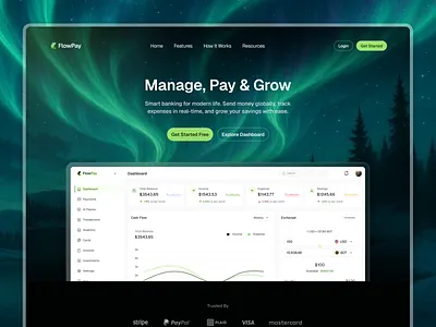 Fintech Landing Page Design banking app banking landing page banking mobile app conversion focused cro focused landing page design expert landing page design figma design figma expert finance finance landing page fintech fintech landing page fintech mobile app landing page mobile app landing page mobile responsive saas saas fintech app saas landing page design uxui