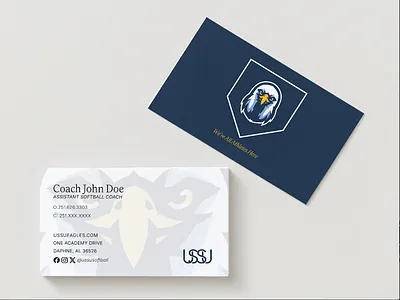 Athletics Business Cards branding graphic design