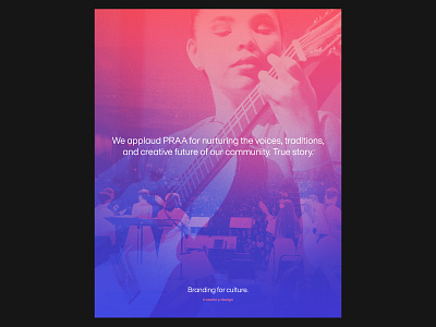 Ad for PRAA’s National Cuatro Festival Program advertising graphic design