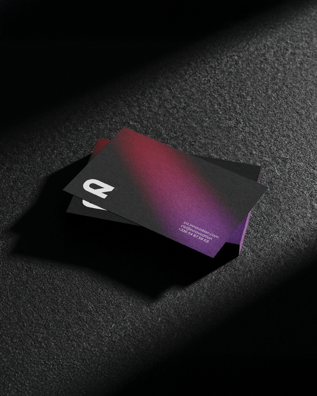 CLZ innovation 🖤 branding carte de visite graphic design graphisme identité visuelle logo visual identity