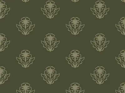 Field of Green earth field floral flower grass green illustration iris nature pattern plant procreate stamp