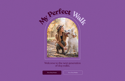 My Perfect Walk app design ui ux
