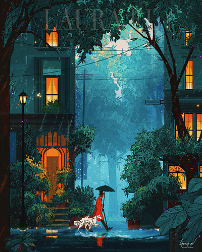 Evergreen Lane - Digital Illustration art art portfolio artist book art book cover book illustration branding character art childrens book concept art design digital illustration editorial editorial illustration illustration magazine magazine cover procreate storytelling