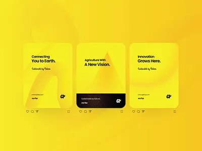 Social Media Post Designs - Agrilya Branding branding graphic design instagram post marketing design motion graphics social media branding social media design social media post ui