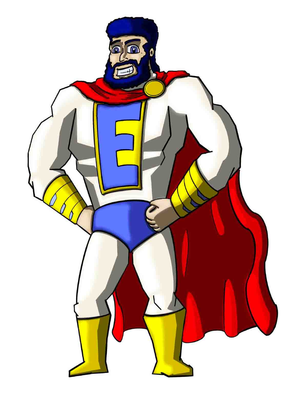 Everyman comic illustration superheroes